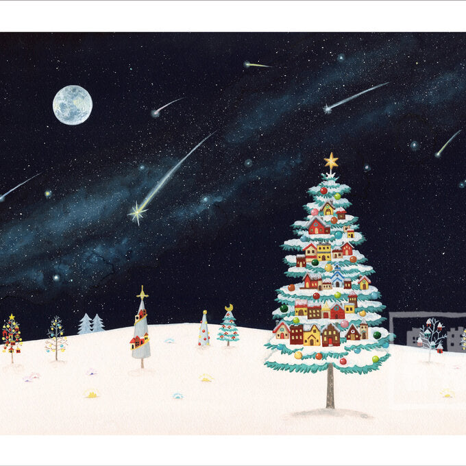 4 Postcard Set "The Snowfield Where Tree City is Born"