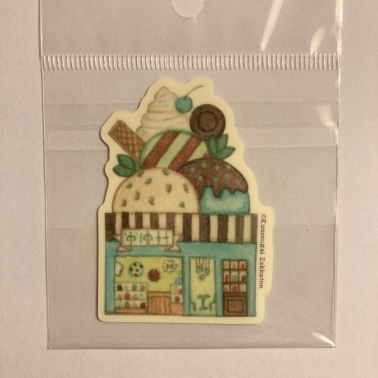 Small Sticker "Ice cream Shop -Mint × Mint-"