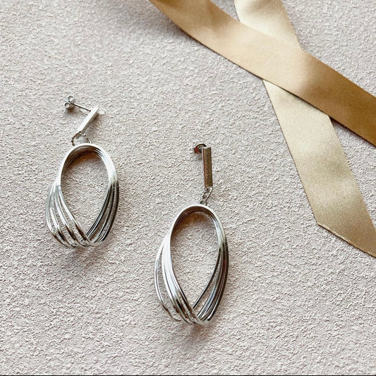 Silver earrings