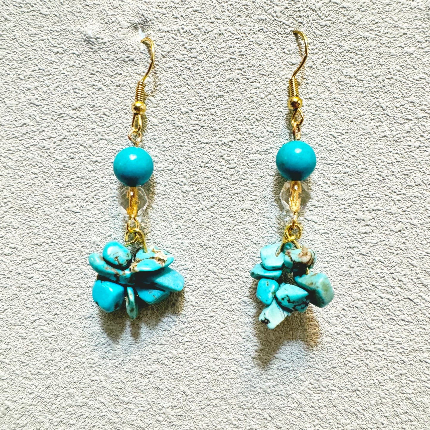 Turquoise summer beads earrings