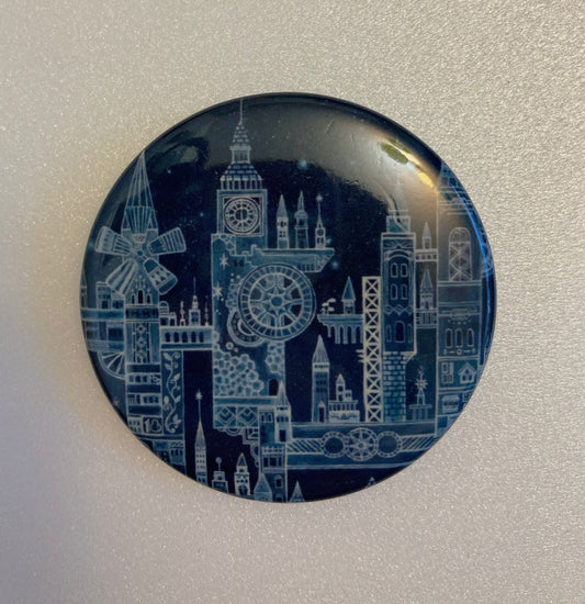 Pinback Buttons "Glass Metropolis in a Galaxy Far Away"