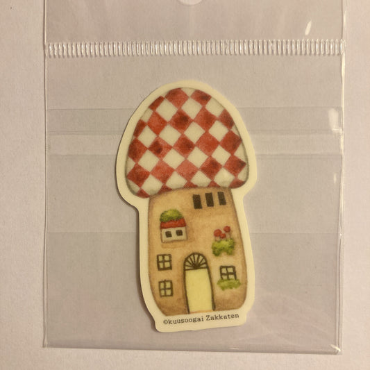 Small Sticker "Mushroom House"