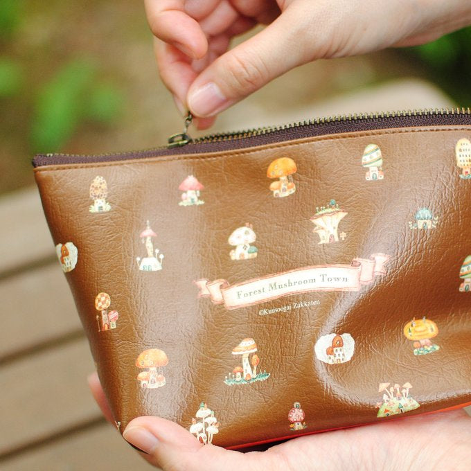 Big Pouch "Mushroom Old Town in the Dark Forest"