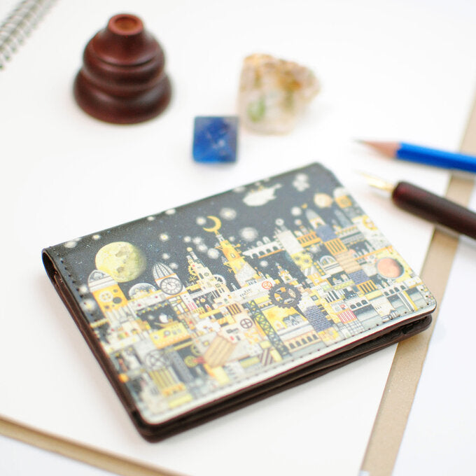 Card Folder Wallet "Moon Civilization"