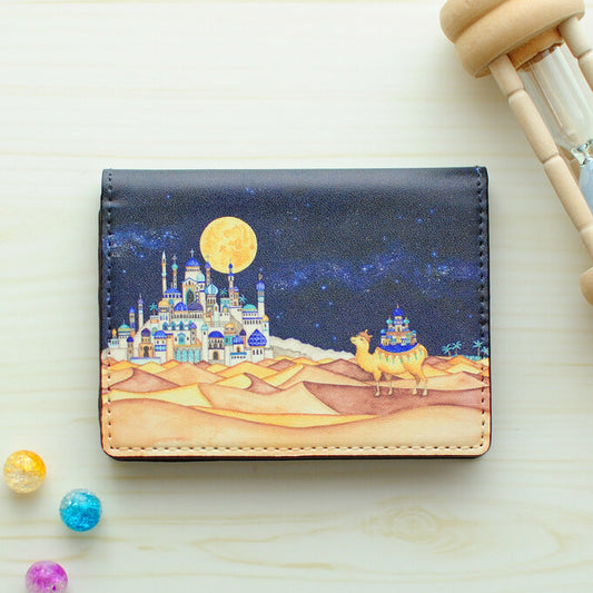 Card Folder Wallet "Arabian Night with a Camel"