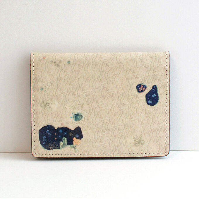 Card Folder Wallet "Jellyfish × Aquamarine Paradise"