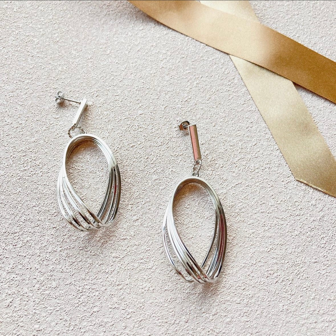 Silver earrings