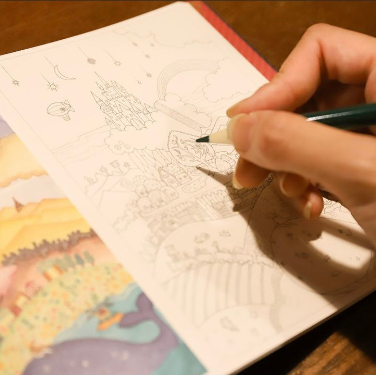 Colouring Book "Kuusoogai Journey Colouring Postcard Book"