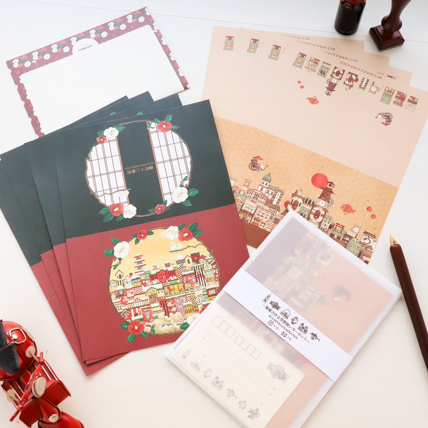 Letter Set "Japanese Camellia City"