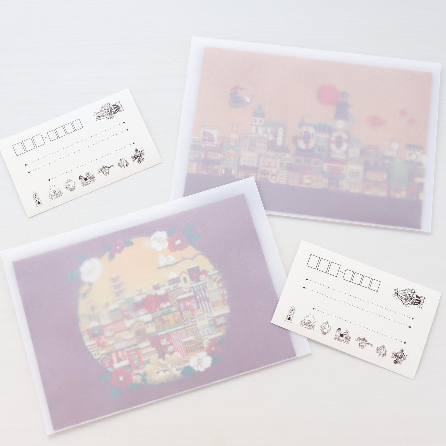 Letter Set "Japanese Camellia City"