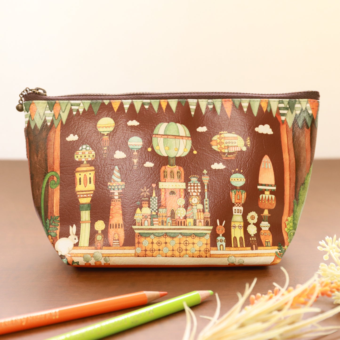 Big Pouch "Carrot City in Wonderland"