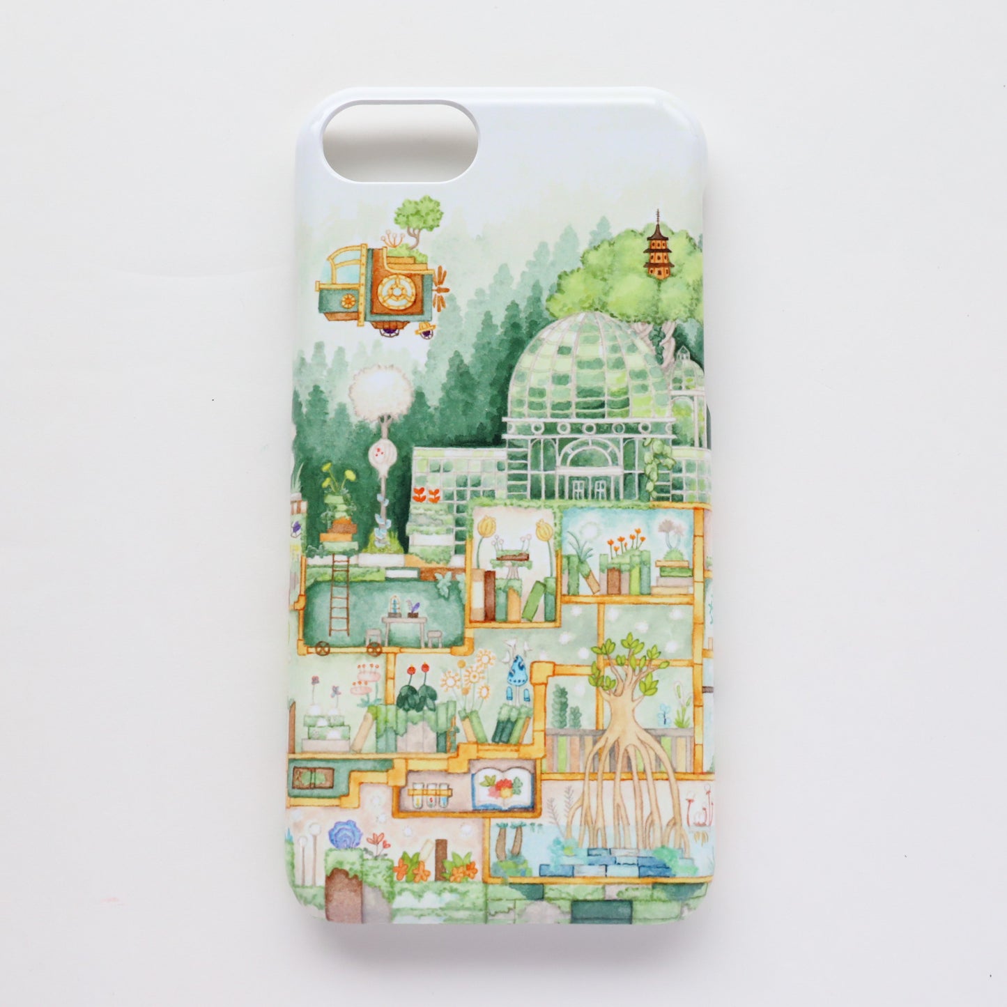 iPhone14 Case  "The Library of Book Plants"