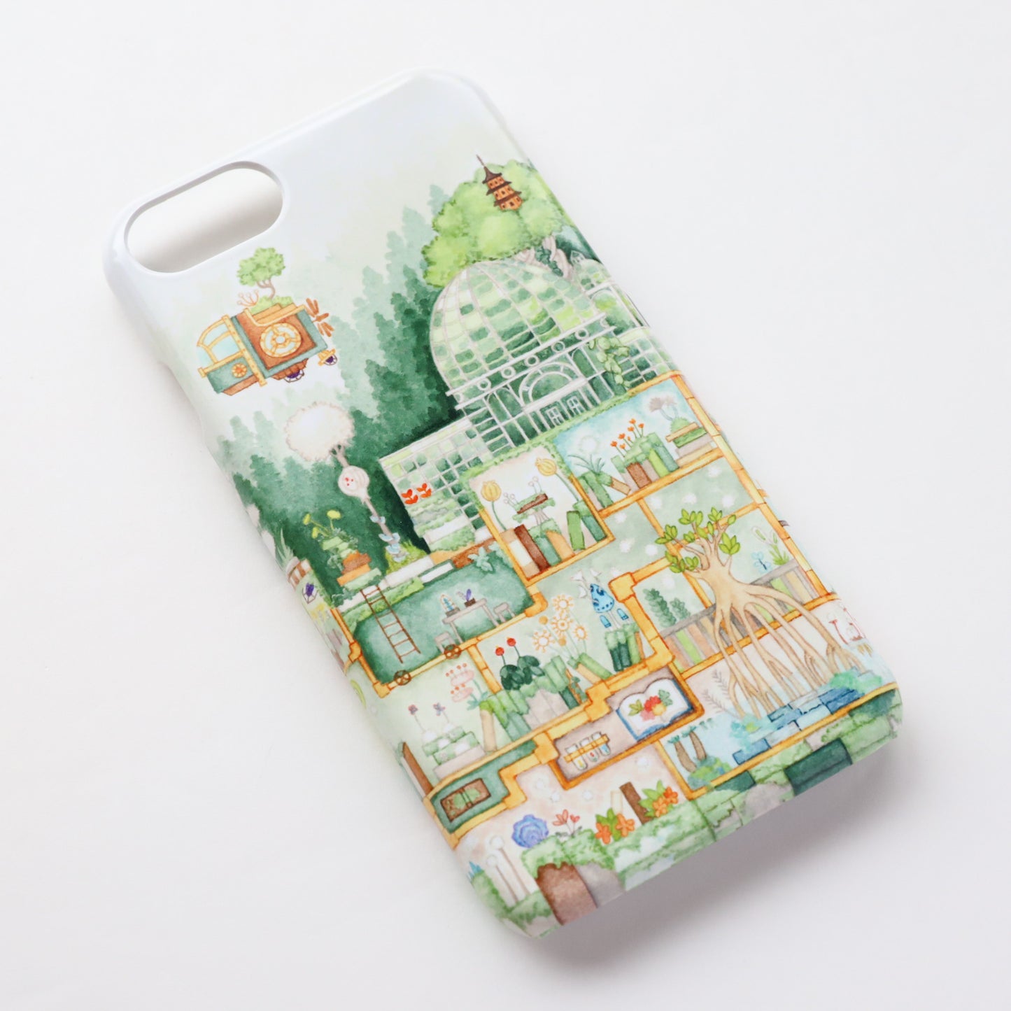 iPhone14 Case  "The Library of Book Plants"