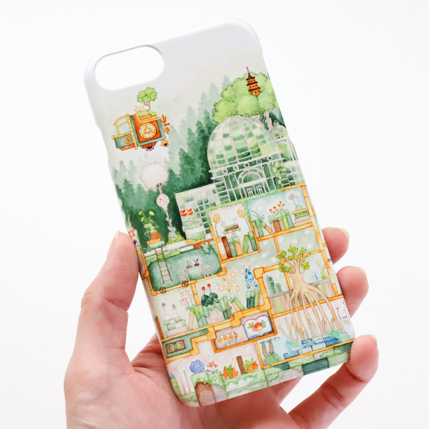 iPhone14 Case  "The Library of Book Plants"