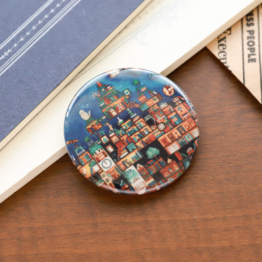 Pinback Buttons "The Kingdom of Forgotten Books"