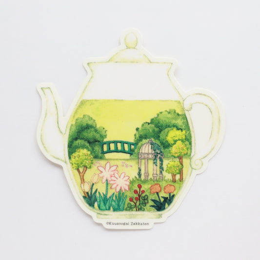 Large Sticker "Flower Garden Herb Tea"