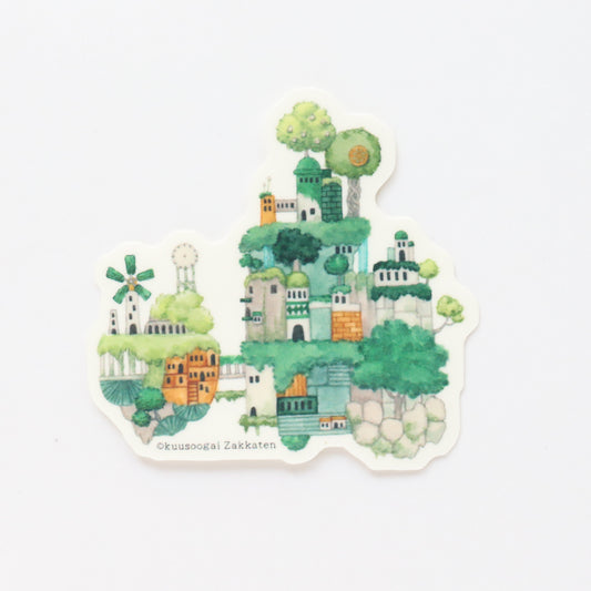 Small Sticker "Green Gadget Planet"