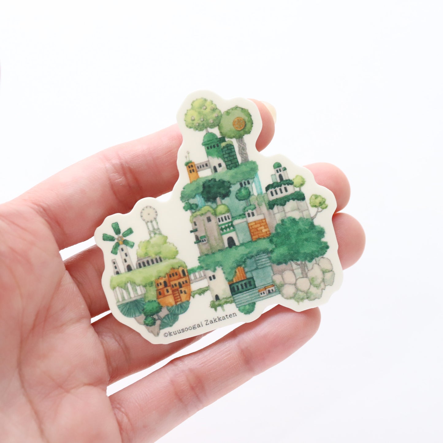 Small Sticker "Green Gadget Planet"