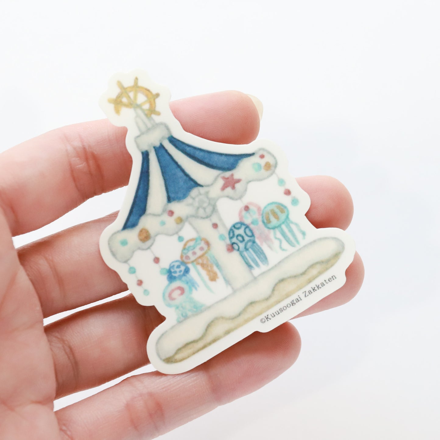 Small Sticker "Jellyfish Carousel"