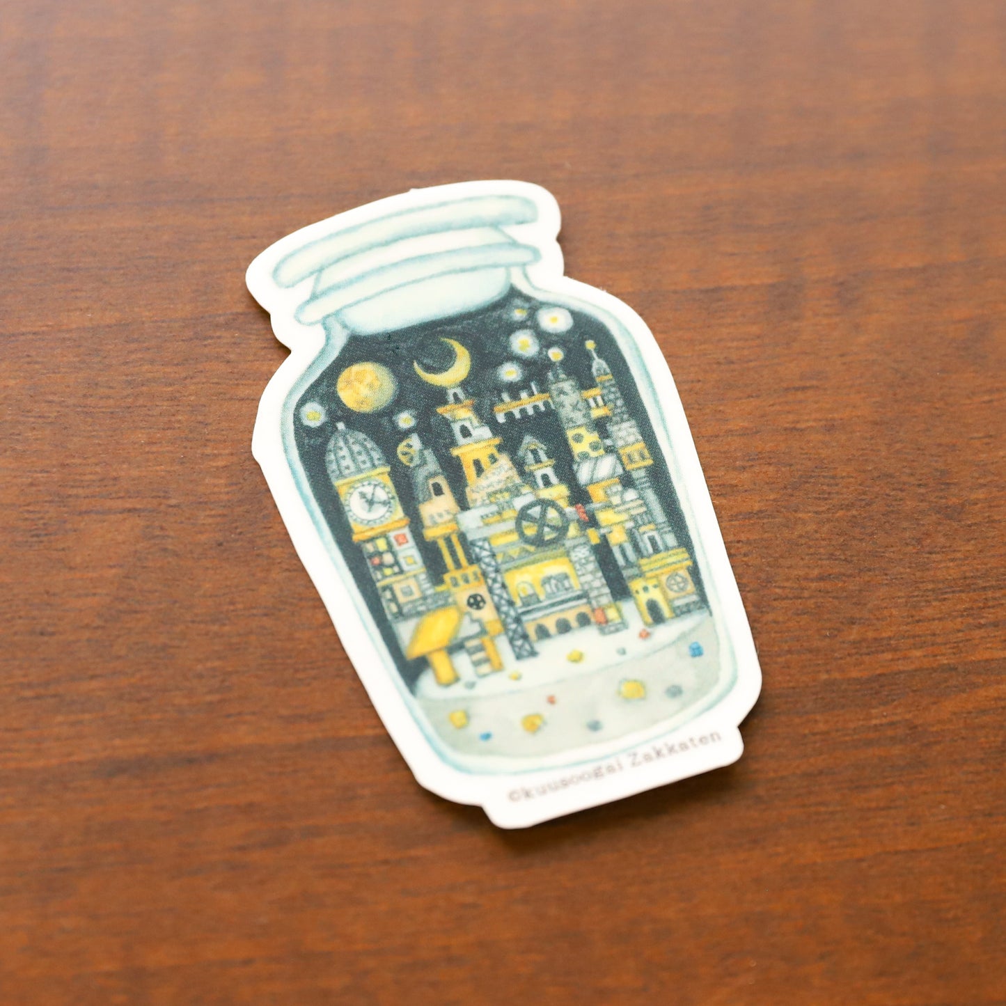 Small Sticker "Moon Civilization in the Bottle"