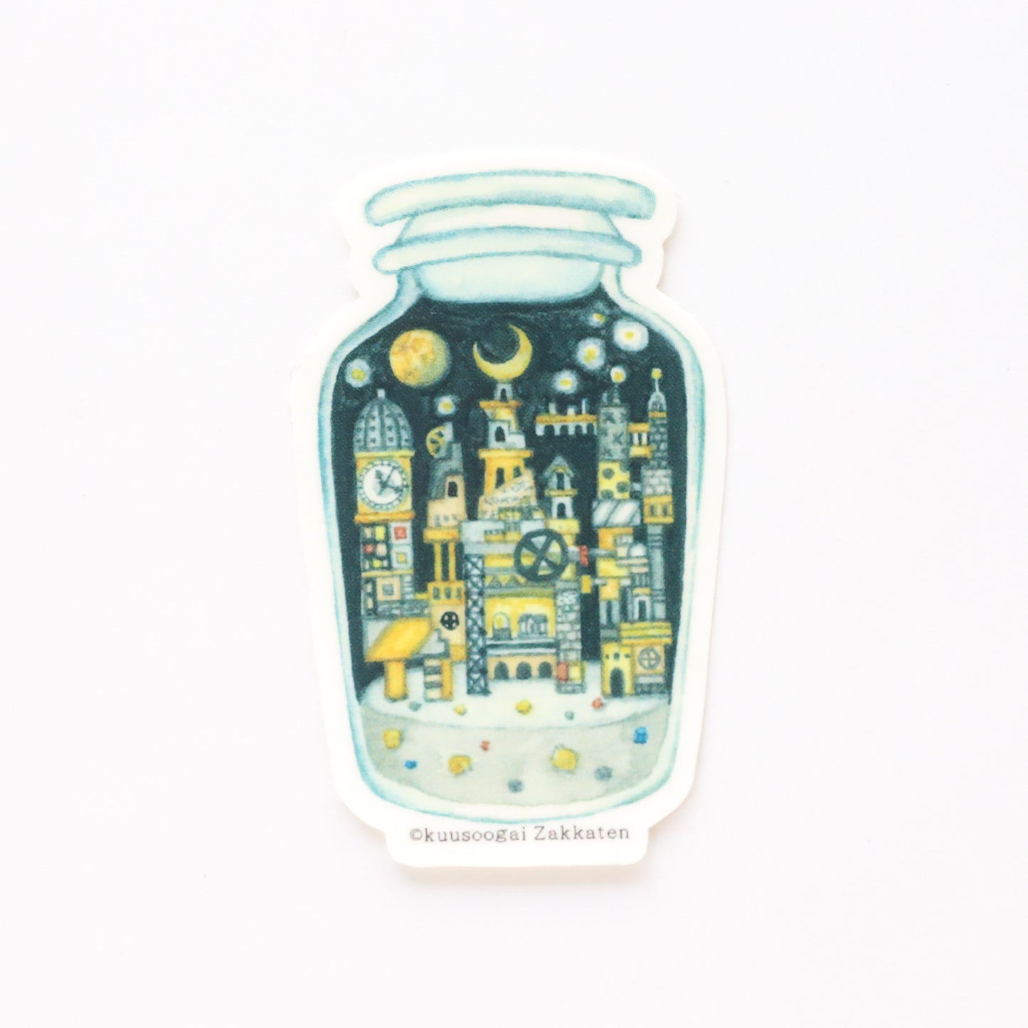 Small Sticker "Moon Civilization in the Bottle"