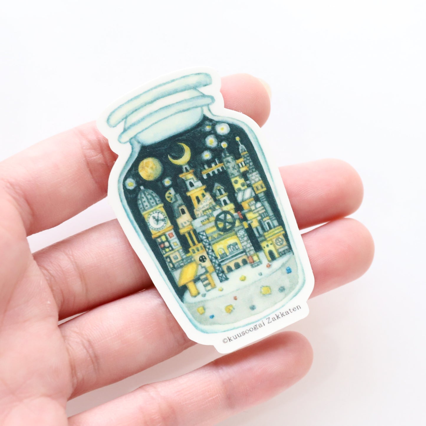 Small Sticker "Moon Civilization in the Bottle"