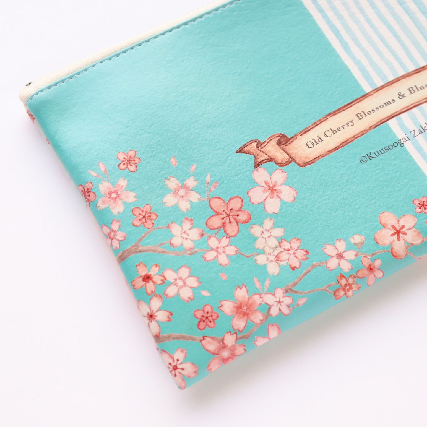 Flat Pouch "Sakura x Blue Metropolis"