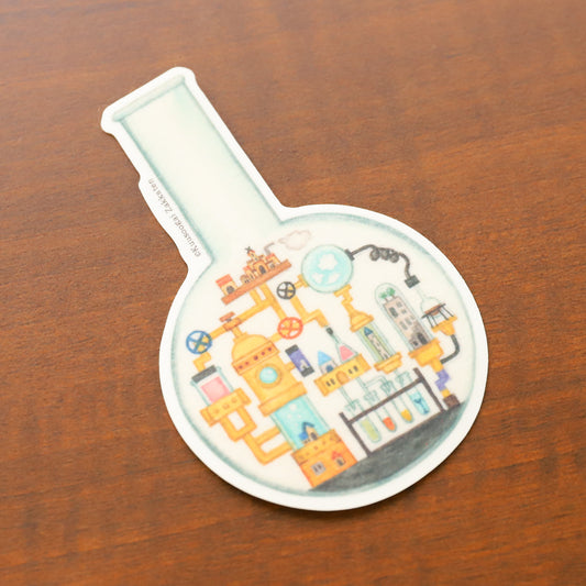 Large Sticker "Science Town in the Flask"