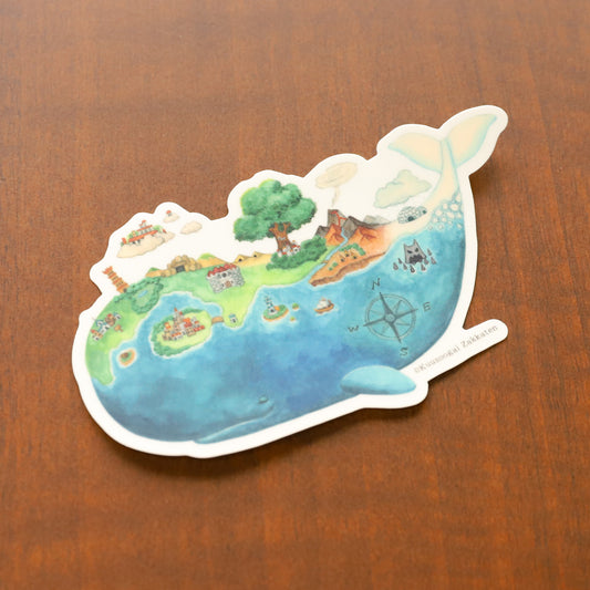 Large Sticker "Adventure Whale"