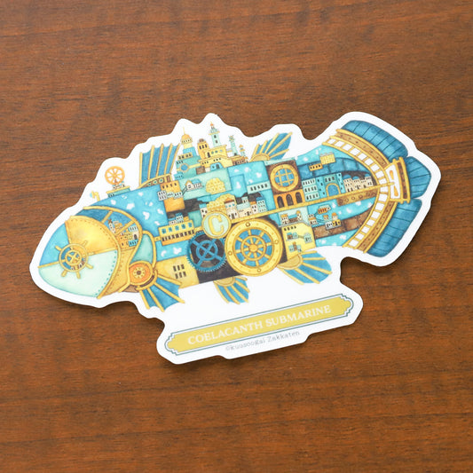 Large Sticker "The Coelacanth City Submarine"