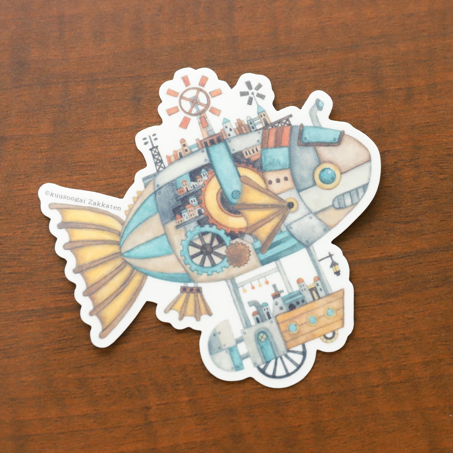 Large Sticker "The Flying Fish"