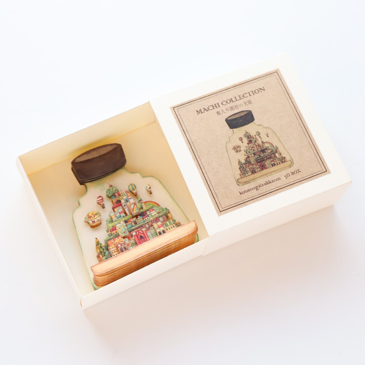 3D Box DIY Kit (Square) "The Kingdom of Drawing Tools in the Bottle"