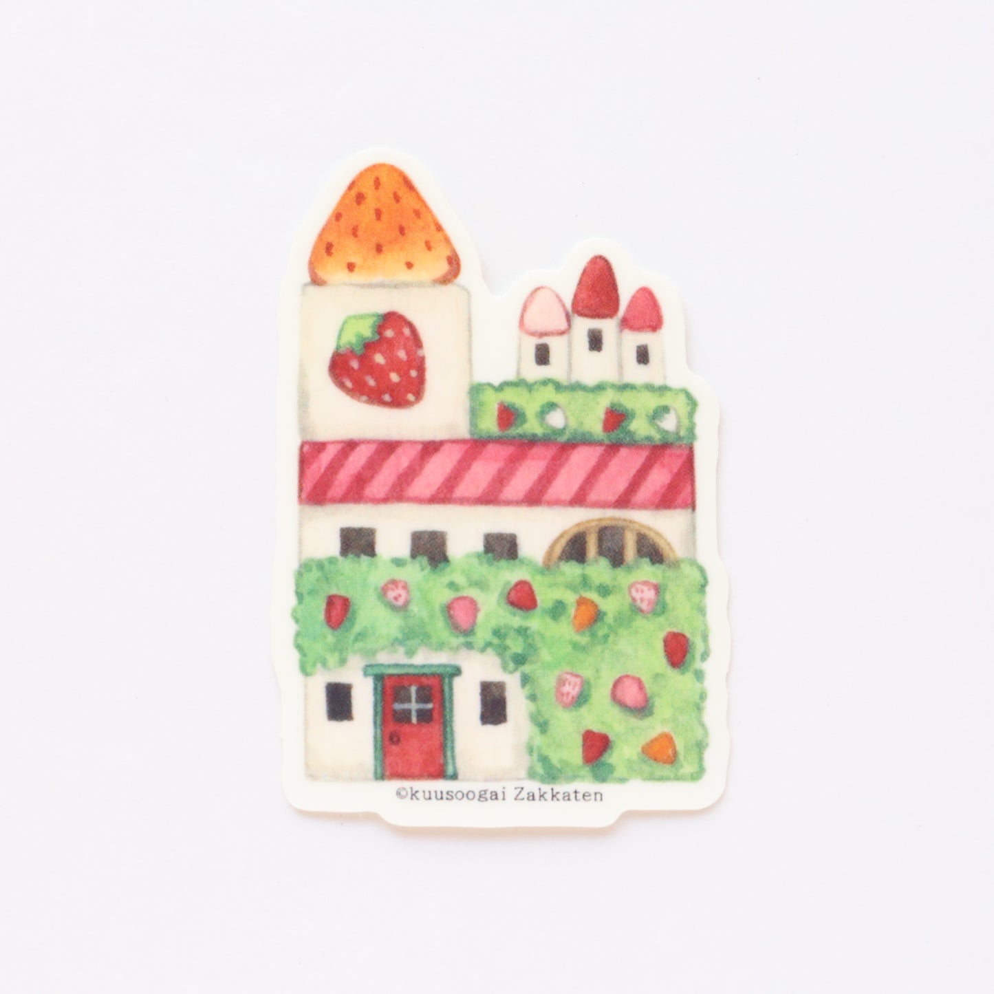 Small Sticker "Colourful Strawberry Labo"