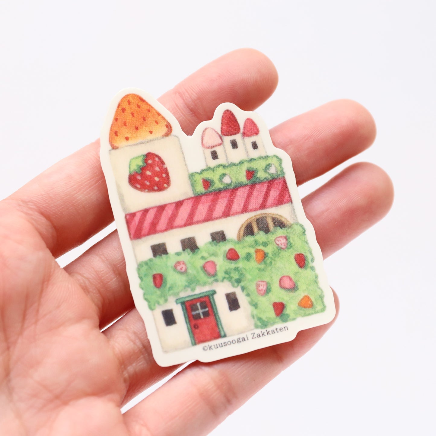 Small Sticker "Colourful Strawberry Labo"