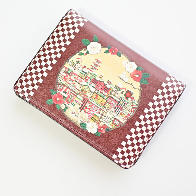 Card Folder Wallet "Japanese Camellia City"