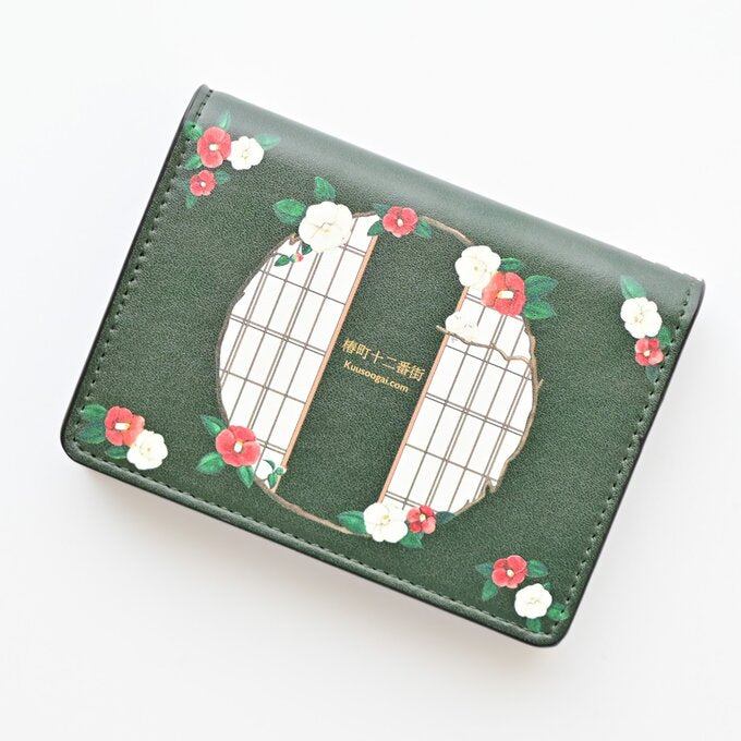 Card Folder Wallet "Japanese Camellia City"