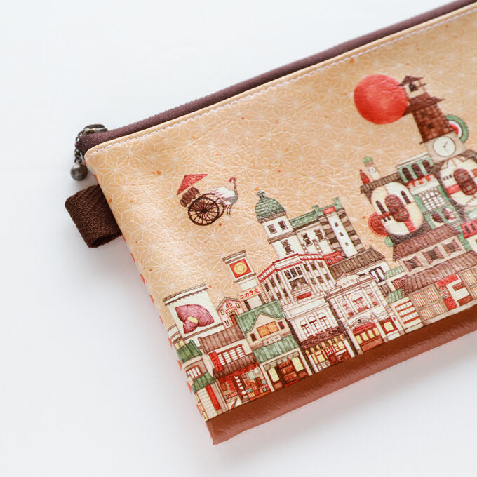 Flat Pouch "Nostalgic EDO Japan"