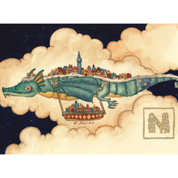 4 Postcard Set "Dragon Island"